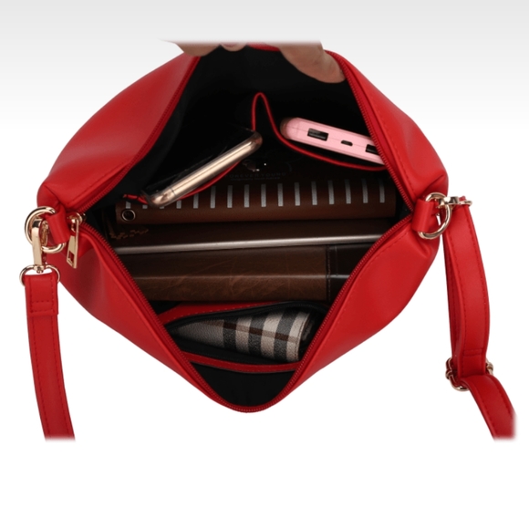 MKF Collection Danielle Reversible Shopper Tote Bag Crossbody Pouch - Picture 6 of 7